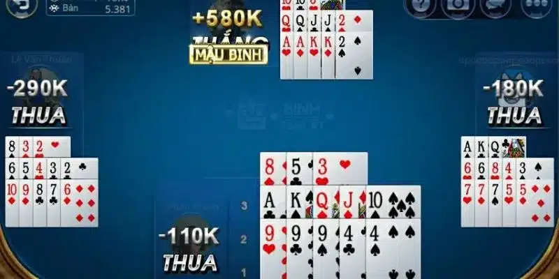 Điểm khác biệt giữa Mậu Binh truyền thống và online